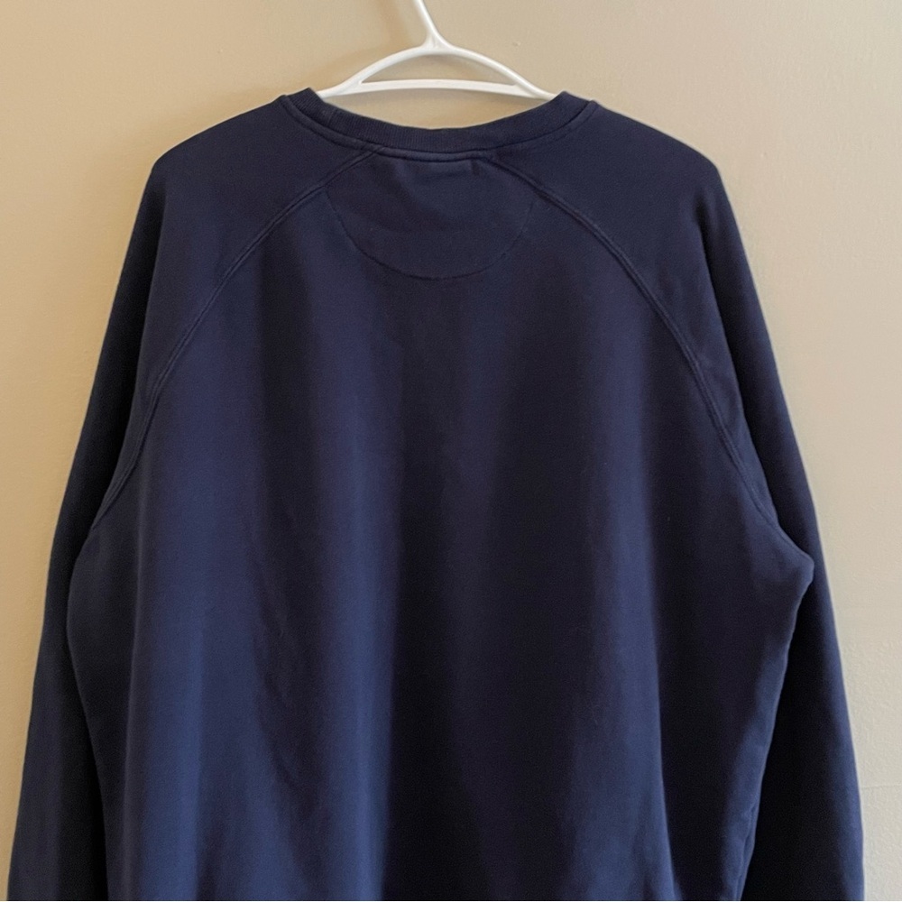 Fila Navy Blue Crewneck Sweatshirt w Embroidered Patch Logo – Size 2XL EUC - Picture 9 of 12